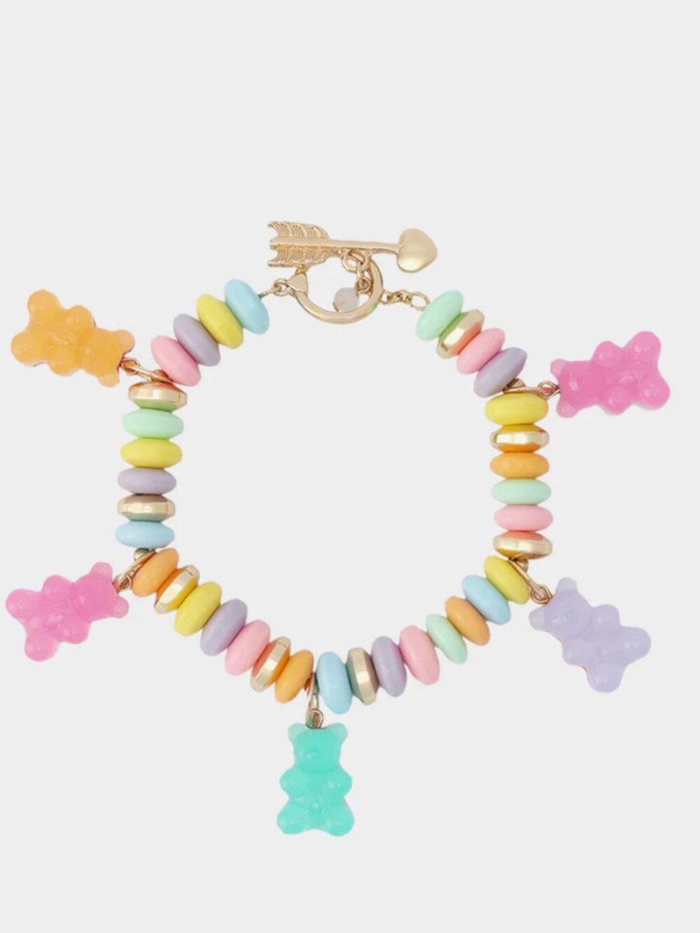 NWT Betsey Johnson Gummy Bear Bracelet Toggle Closure Sweet Treats multicolor